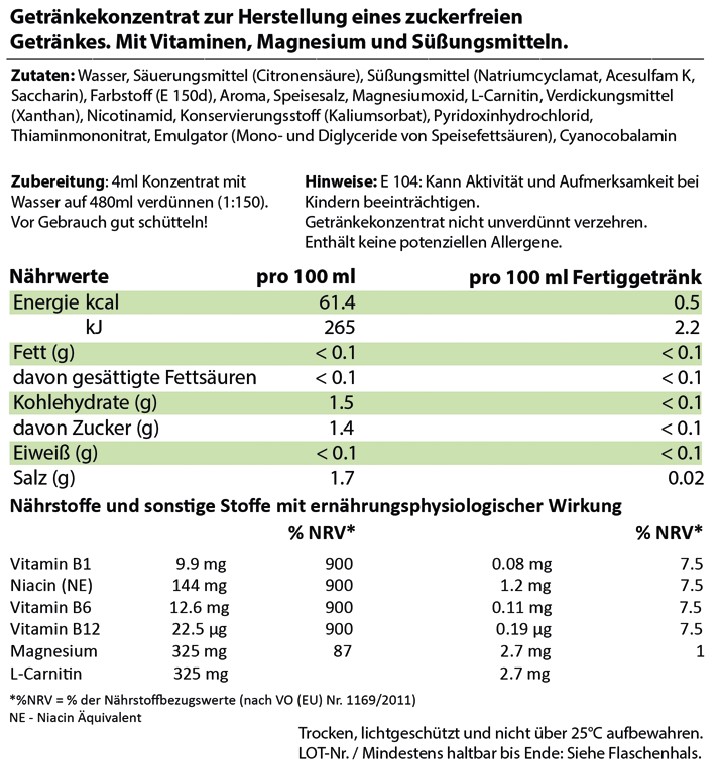 Getränkesirup Cola