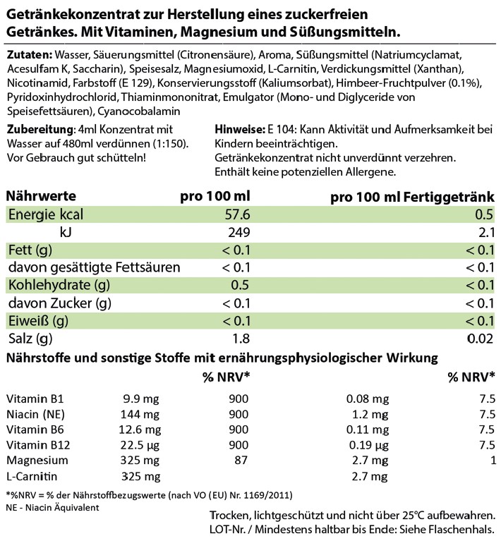 Getränkesirup Himbeere